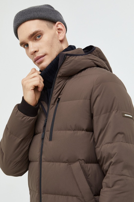 Abercrombie & Fitch kurtka puchowa brązowy KI132.3473.400