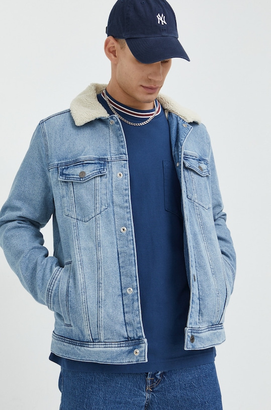 Hollister Co. kurtka jeansowa pozostałe niebieski KI332.2170.230