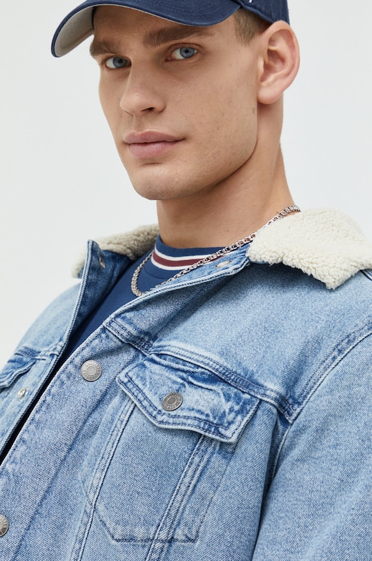 Hollister Co. kurtka jeansowa niebieski KI332.2170.230