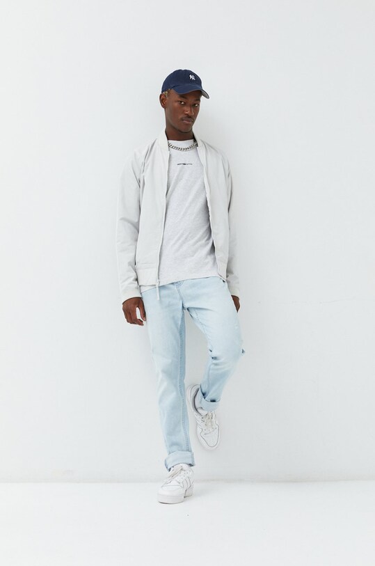 Hollister Co. kurtka bomber nieocieplane beżowy KI332.2624.110