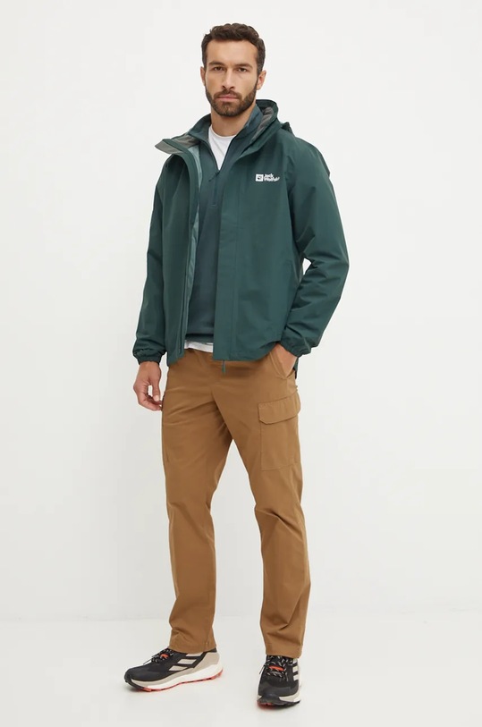 Куртка outdoor Jack Wolfskin Stormy Point 1111142 зелений AW24
