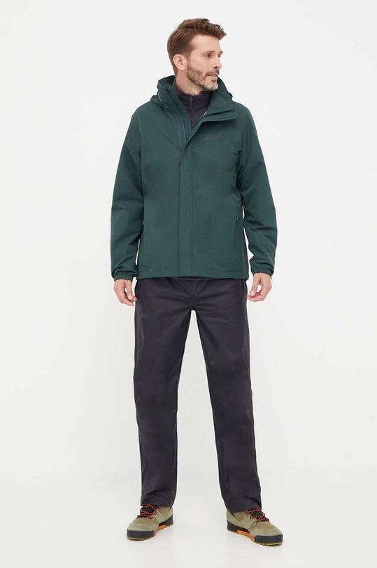 Jack Wolfskin kurtka outdoorowa Stormy Point 1111142 zielony AW24