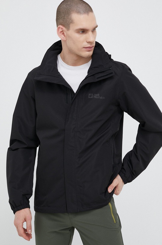 Outdoorová bunda Jack Wolfskin Stormy Point 2L JKT černá 1111142