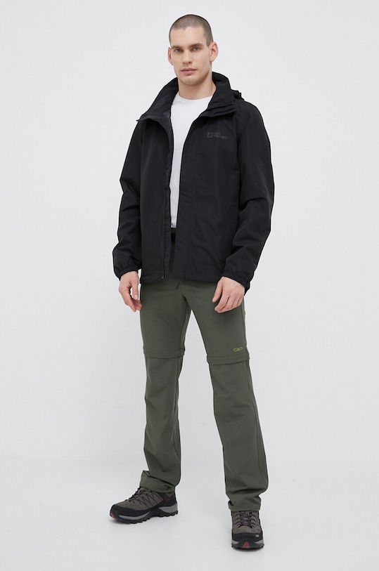 Jack Wolfskin kurtka outdoorowa Stormy Point 1111142 czarny AW24