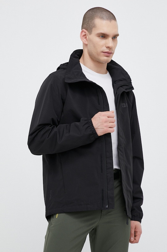 Jack Wolfskin kurtka outdoorowa Stormy Point czarny 1111142