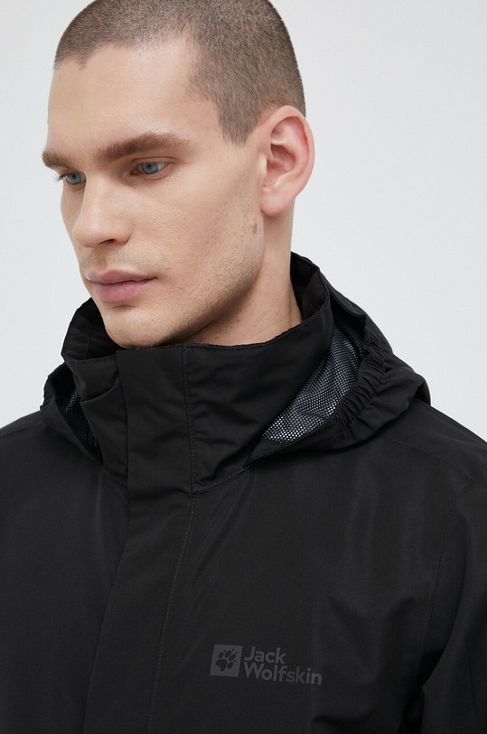 Outdoorová bunda Jack Wolfskin Stormy Point 2L JKT 1111142 černá