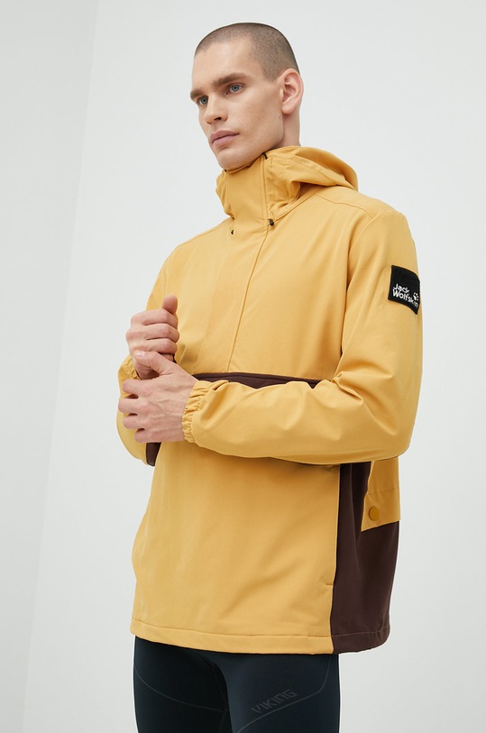 Jack Wolfskin geaca necaptusit galben 1307411