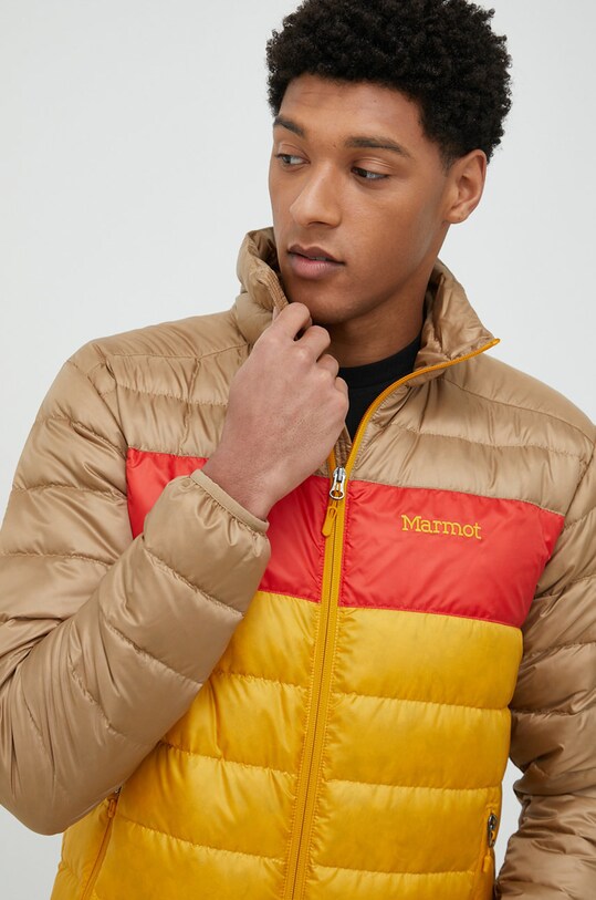 Marmot geaca sport din puf Ares cu captuseala galben 71260
