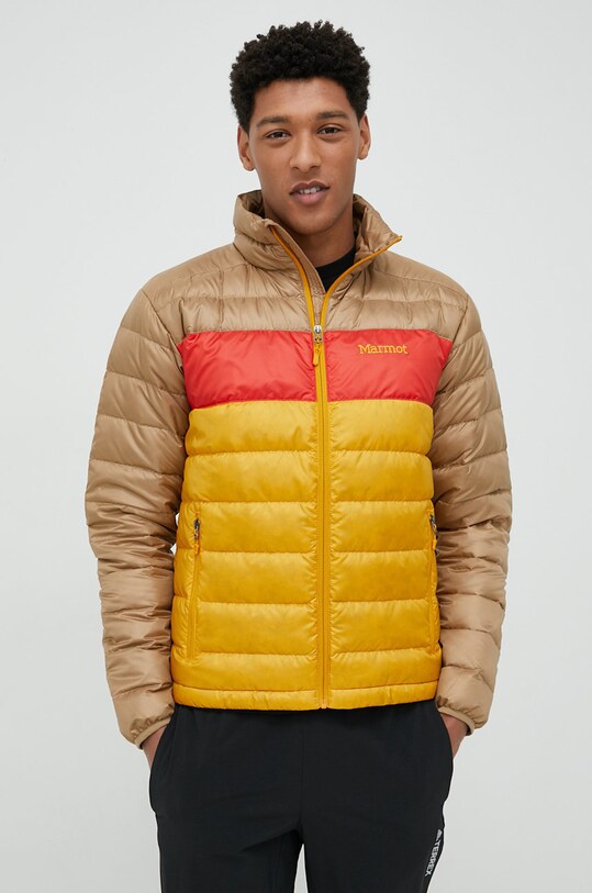 Marmot geaca sport din puf Ares galben 71260