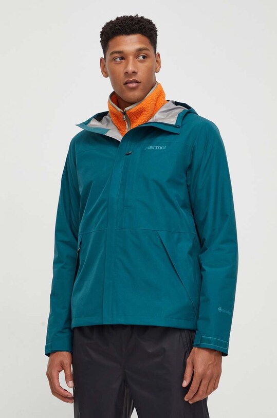 Turistická bunda Marmot Minimalist GORE-TEX nezateplené tyrkysová M12681