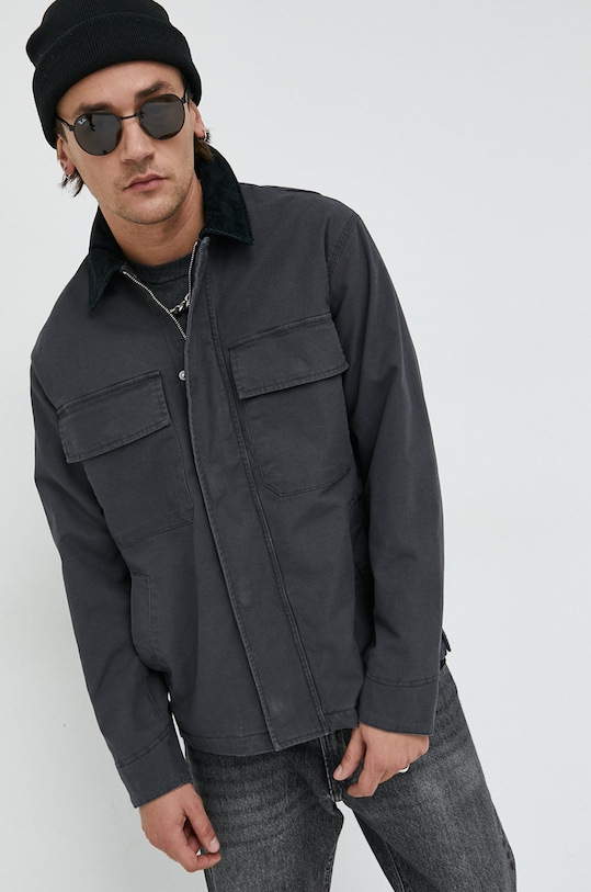 Abercrombie & Fitch kurtka KI132.3726.900 szary AW22