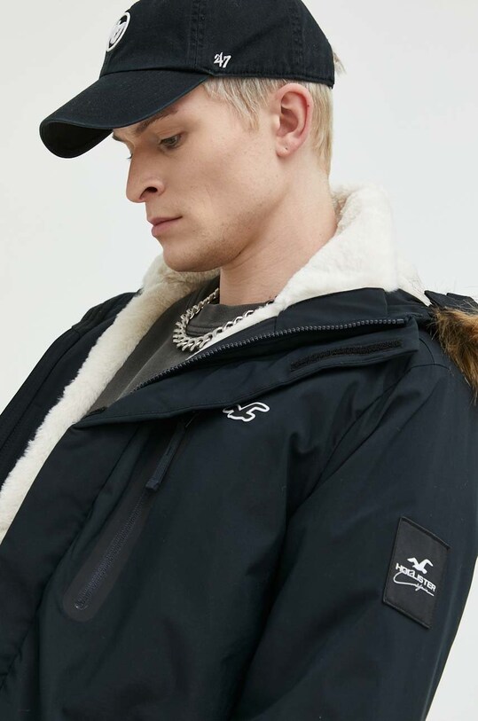 Μπουφάν Hollister Co. KI332.2432.901 μαύρο