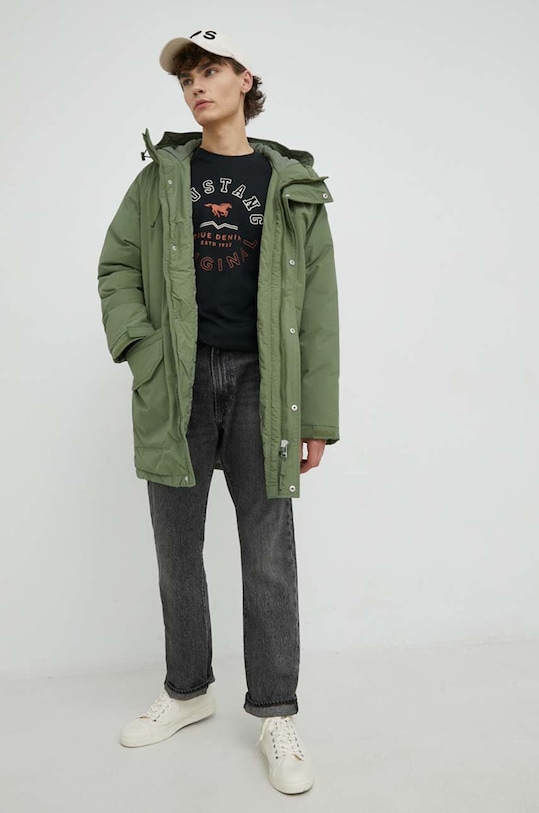 μπουφάν Mustang 1013040.6352 πράσινο AW22