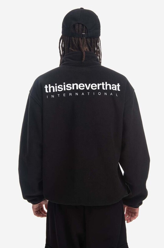 Одежда Кофта thisisneverthat Fleece TN223FOWLS01 чёрный