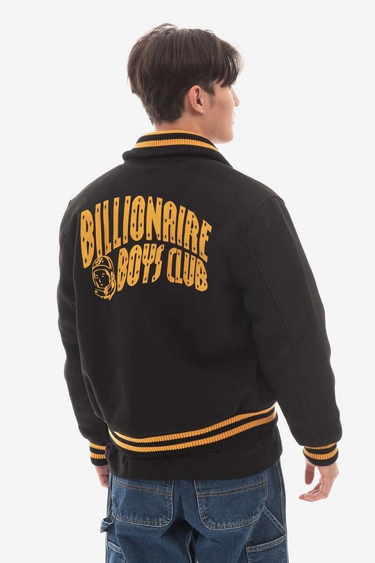 Odzież Billionaire Boys Club kurtka bomber z domieszką wełny Astro Varsity Jacket B22301 czarny