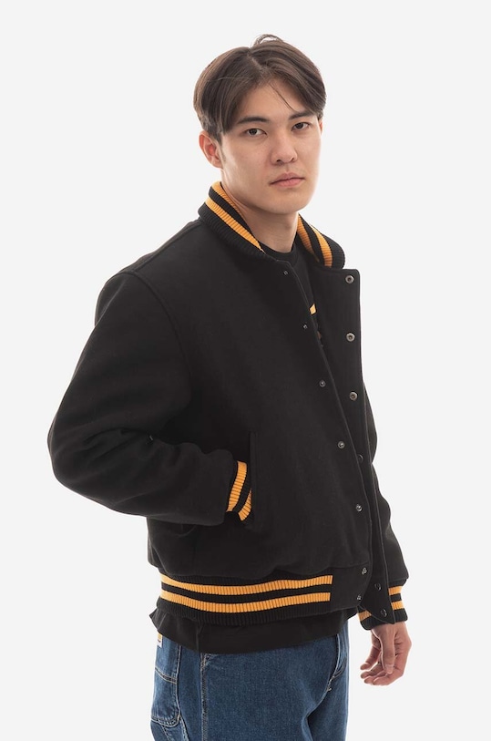 Billionaire Boys Club jachetă bomber din amestec de lână Astro Varsity Jacket B22301