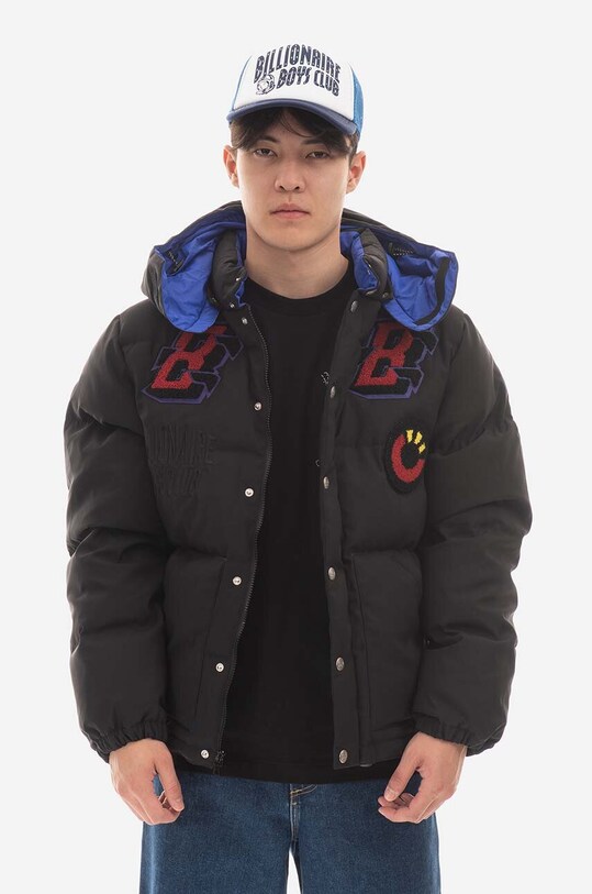 Billionaire Boys Club geacă de puf Leopard cu captuseala negru B22303