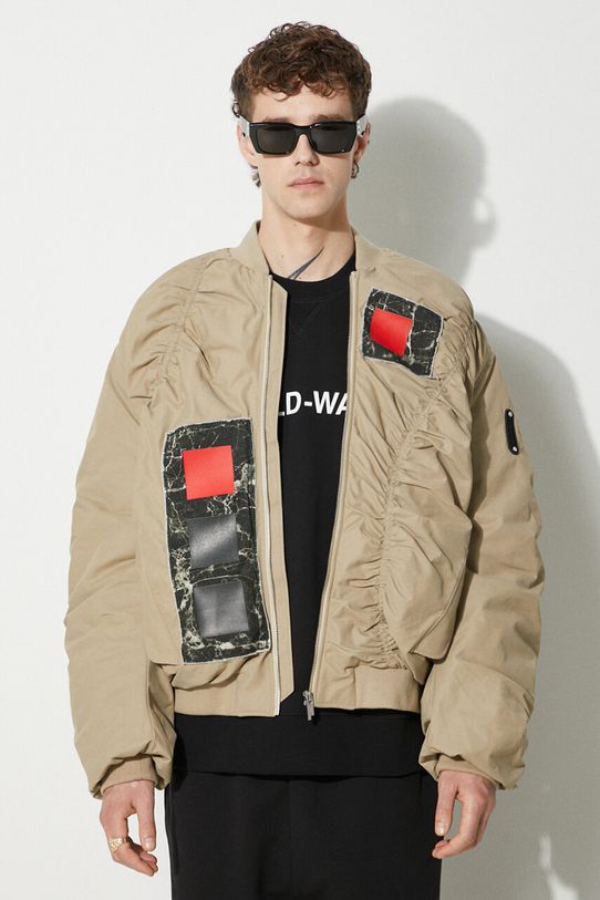 Bunda A-COLD-WALL* Cubist Ruche Bomber Jacket ACWMO131 DARK STONE