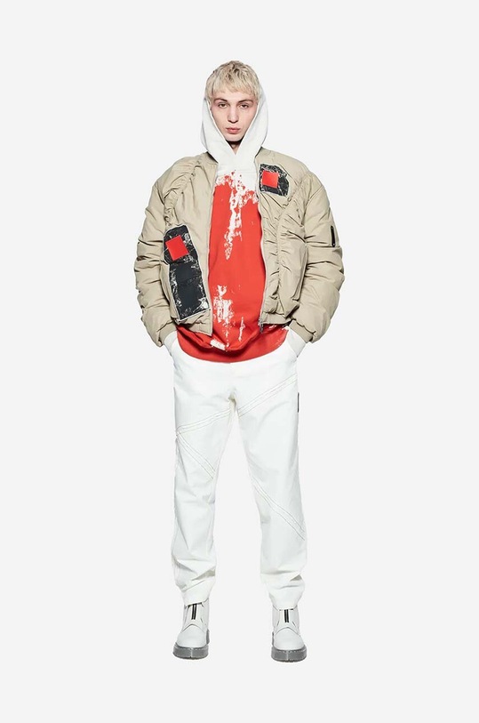 Bomber bunda A-COLD-WALL* Cubist Ruche Bomber Jacket ACWMO131 DARK STONE ACWMO131 béžová AW22