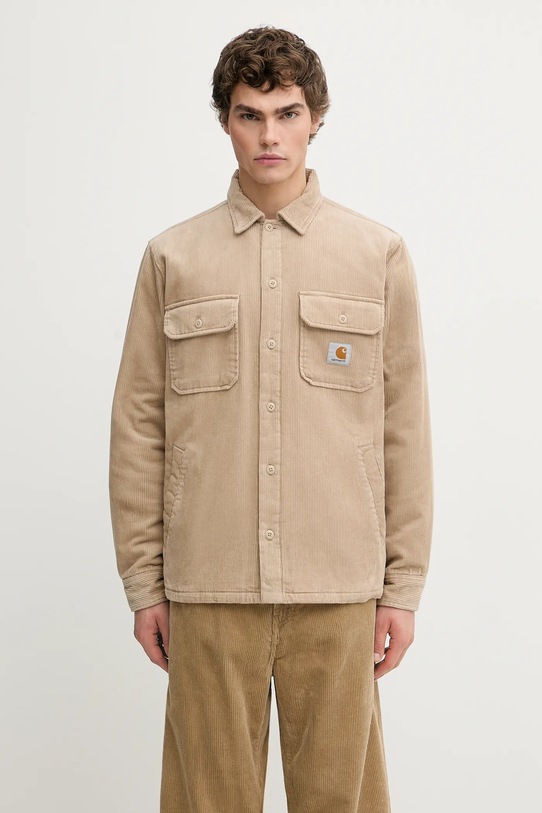 Куртка Carhartt WIP Whitsome Shirt Jac без капюшона бежевый I028827