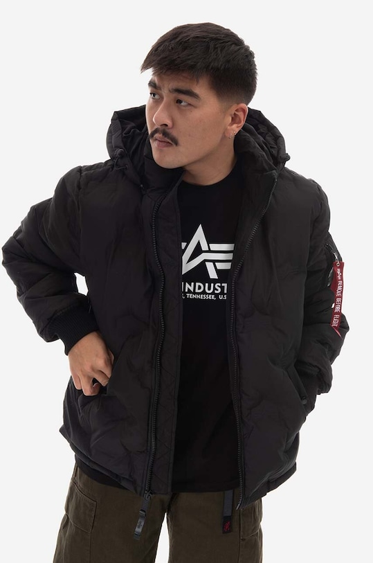 Alpha Industries geacă Logo Puffer cu captuseala negru 108107.03