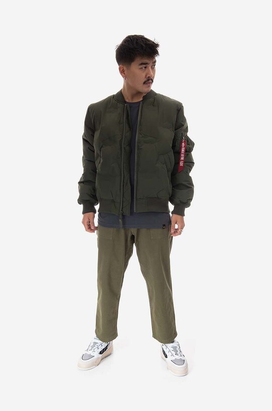 Bunda Alpha Industries MA-1 Emb. Logo Puffer 108106.142 zelená AW22