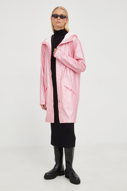 Rains rain jacket 12020 Long Jacket 12020.2 pink AW22