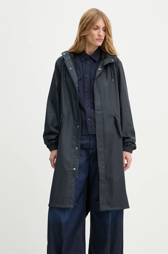 Противодождевая куртка Rains 18140 Fishtail Parka 18140.47 тёмно-синий AW24