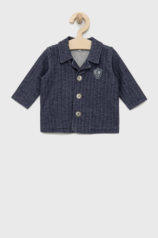 United Colors of Benetton marynarka niemowlęca tkanina granatowy 24IWAN003.W