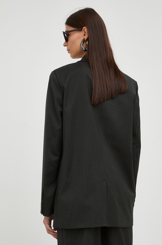 Піджак з домішкою вовни Gestuz зелений 10906489