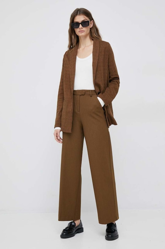 Σακάκι United Colors of Benetton 2Z92DW00M.902 καφέ AW22