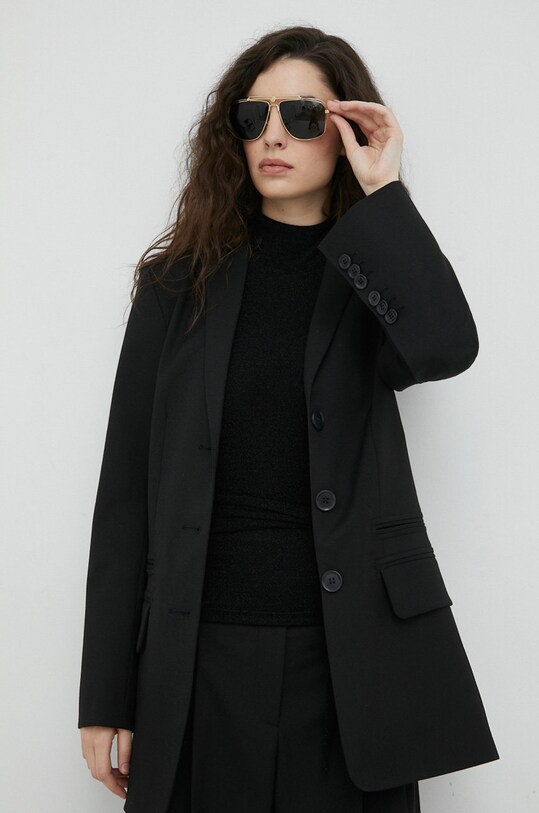 Sako s primjesom vune By Malene Birger crna Q70369011