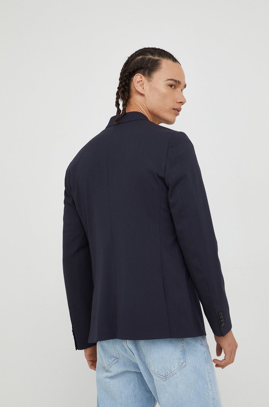 Îmbrăcăminte Tiger Of Sweden sacou din lana T70755004 bleumarin