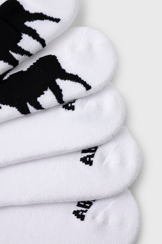 Abercrombie & Fitch sosete copii (5-pack) KI212.1053 alb AW22