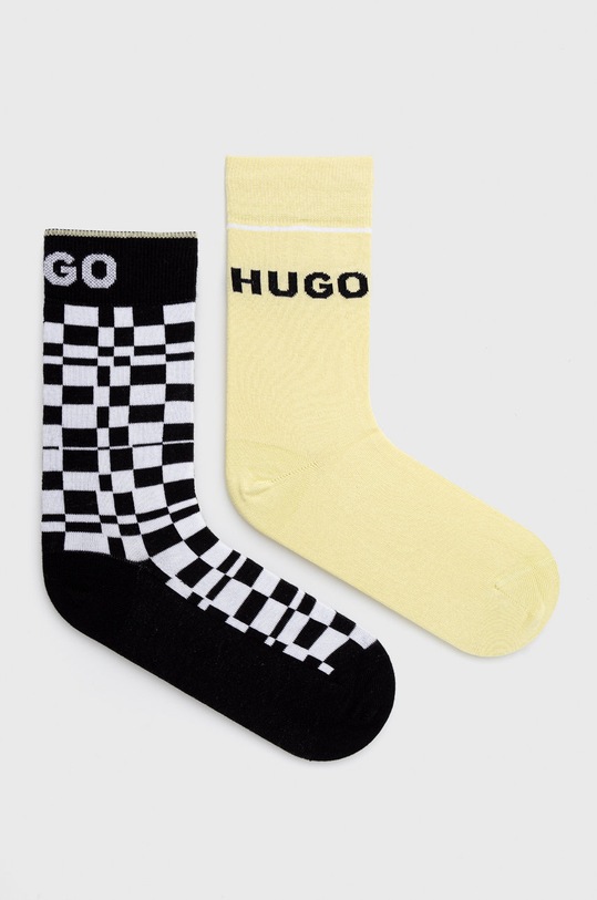 Ponožky HUGO dlouhé ponožky černá 50473364