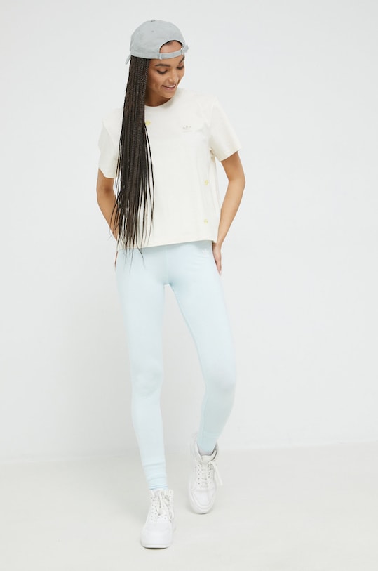 adidas Originals legginsy HM1819 niebieski AW22