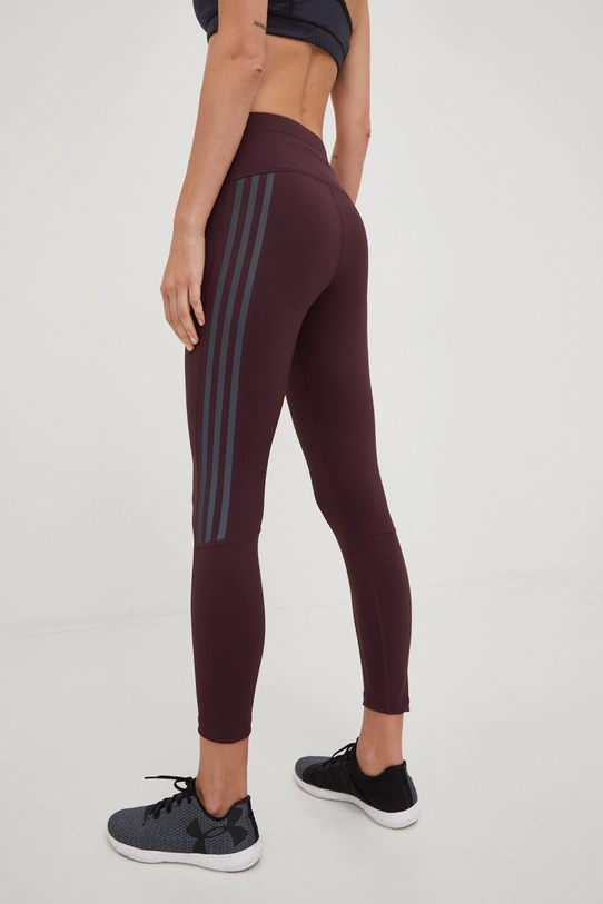 Odzież adidas Performance legginsy do biegania HM1161 fioletowy