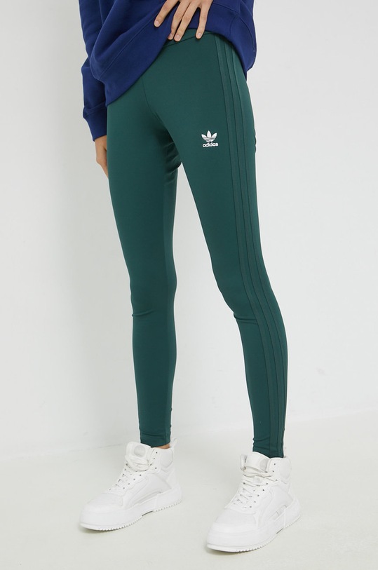 adidas Originals legging elasztánnal zöld HN5904
