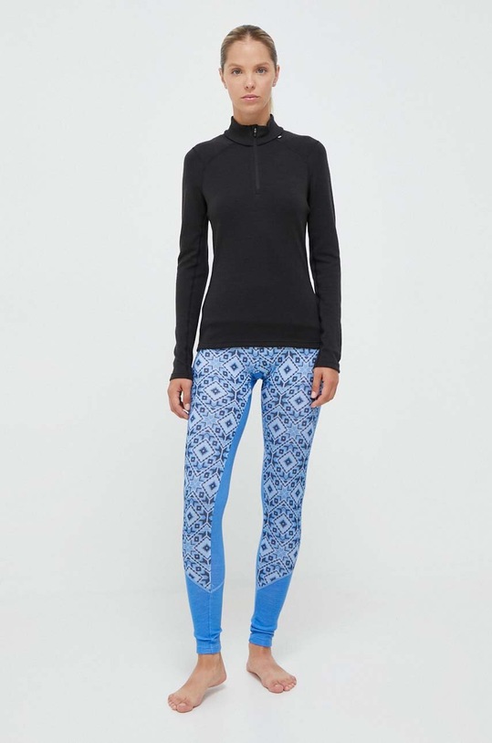 Helly Hansen legginsy funkcyjne Lifa Merino Midweight 49411 niebieski AW24