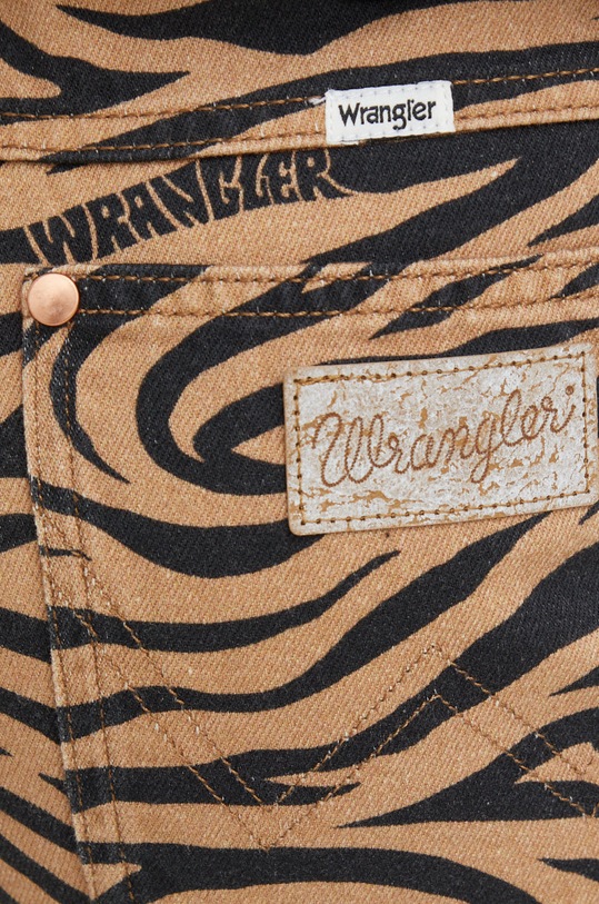 Wrangler jeansy bawełniane brązowy W2H2XTY25