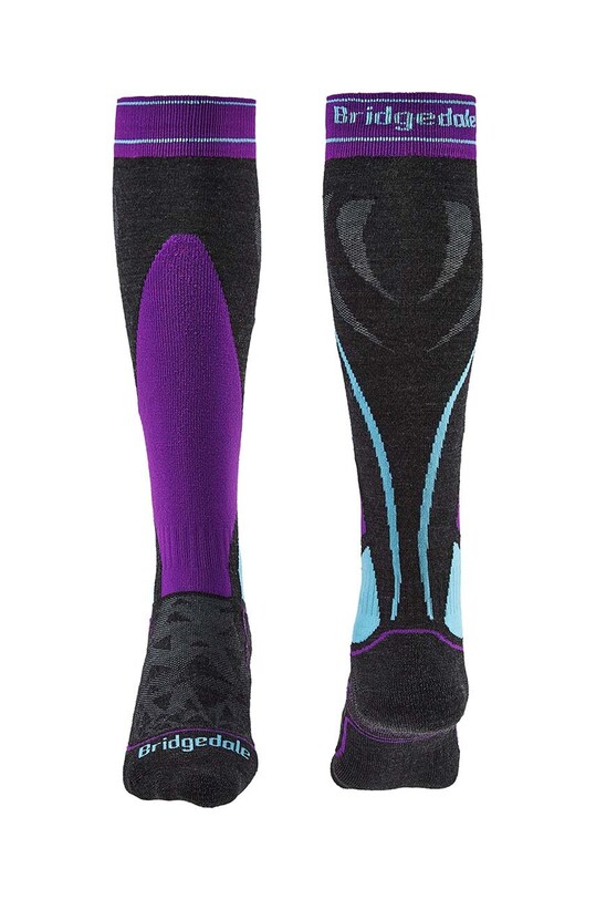 Lyžiarske ponožky Bridgedale Midweight Merino Performance 710638 fialová AW23