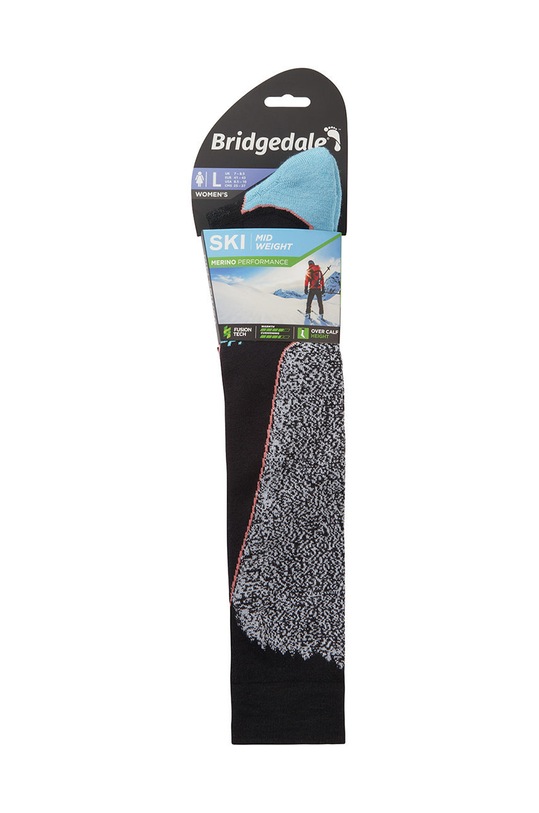 Oblečení Lyžařské ponožky Bridgedale Midweight Merino Performance 710215 černá