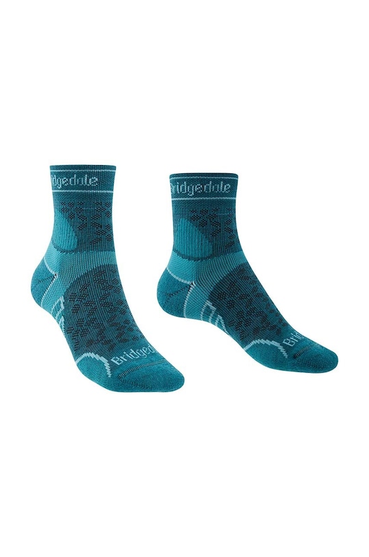 Ponožky Bridgedale Lightweight T2 Merino Sport beh tyrkysová 710200