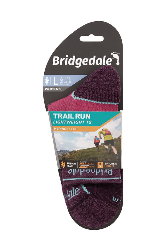 Одежда Носки Bridgedale Lightweight T2 Merino Sport 710200 розовый