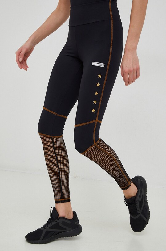 LaBellaMafia legginsy treningowe Boxer z elastanem czarny LB.25372