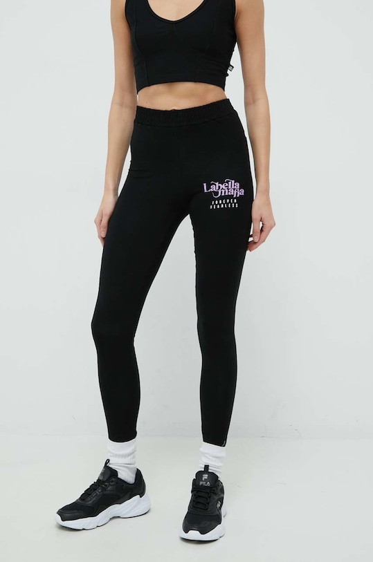 LaBellaMafia legginsy z elastanem czarny LB.26241