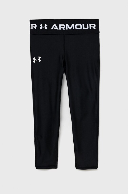 Under Armour legginsy dziecięce z elastanem czarny 1373950
