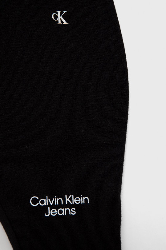 Chłopiec Calvin Klein Jeans legginsy dziecięce IN0IN00008.9BYY IN0IN00008.9BYY czarny
