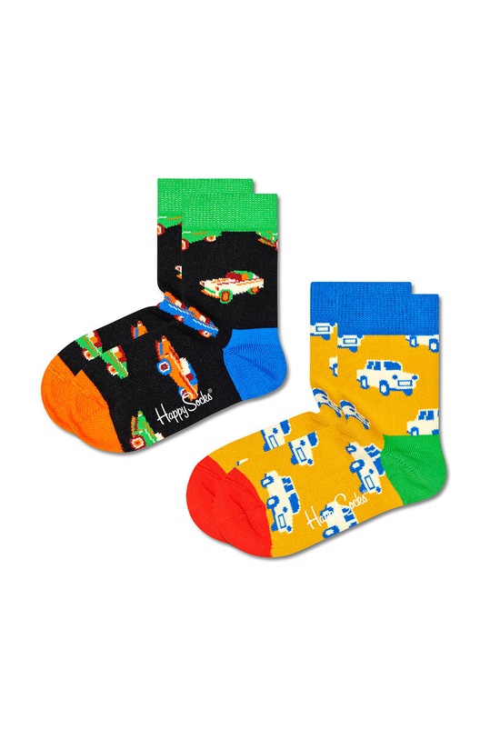 Happy Socks skarpetki dziecięce 2-Pack skarpetki długie multicolor KCAR02.9300