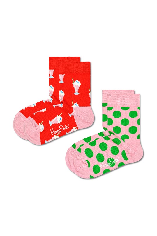 Happy Socks skarpetki dziecięce 2-Pack skarpetki długie multicolor KMLK02.4300